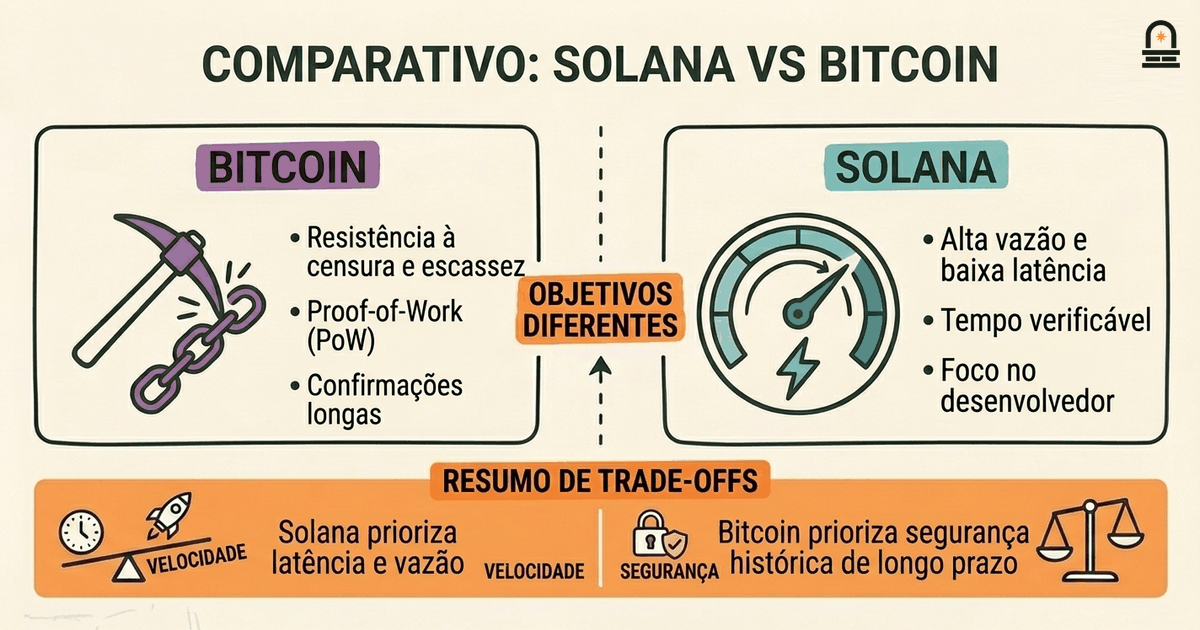 Comparação de Prioridades de Design: Solana vs Redes Anteriores